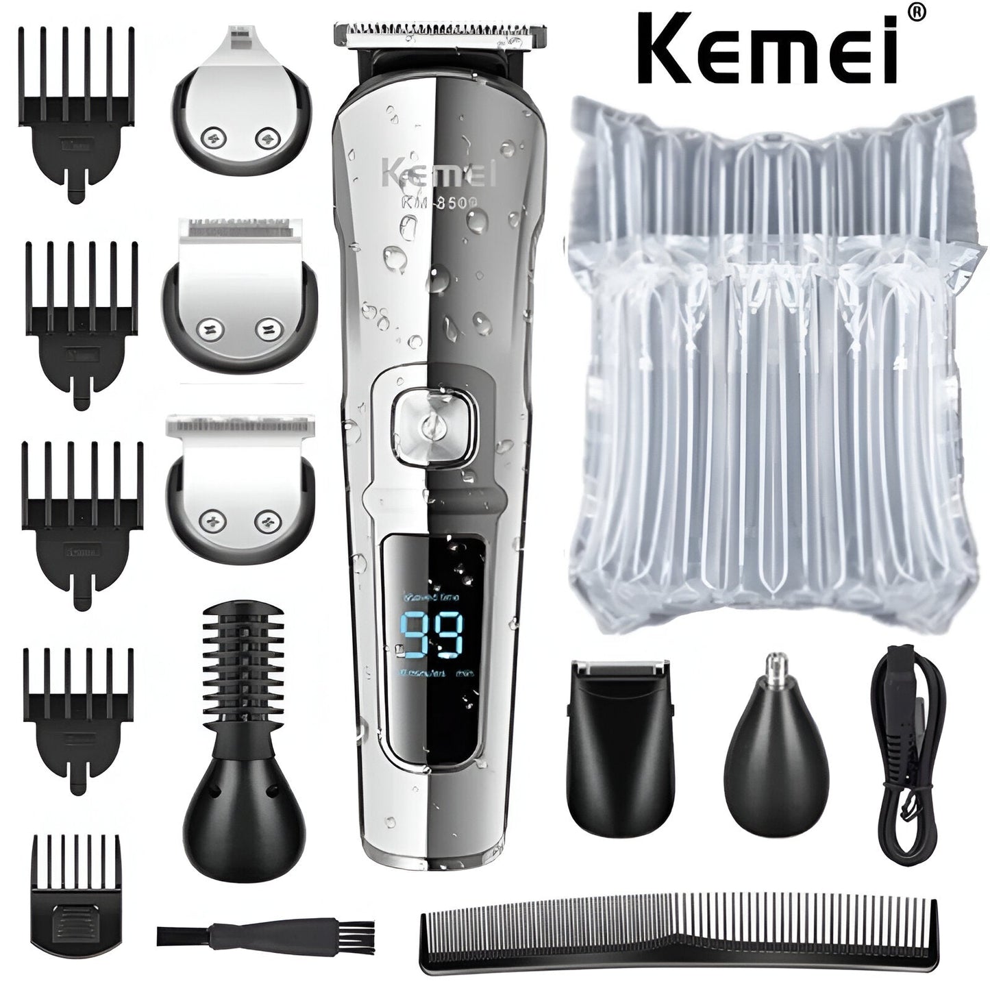 11-in-1 Completely Waterproof Kemeihär® Hair, Body, & Beard - Hair Trimmer, Clipper, & Shaver by JesseVance Solingen & Nuremberg: Crafted to Outperform 99.99% of Trimmers on Planet Earth