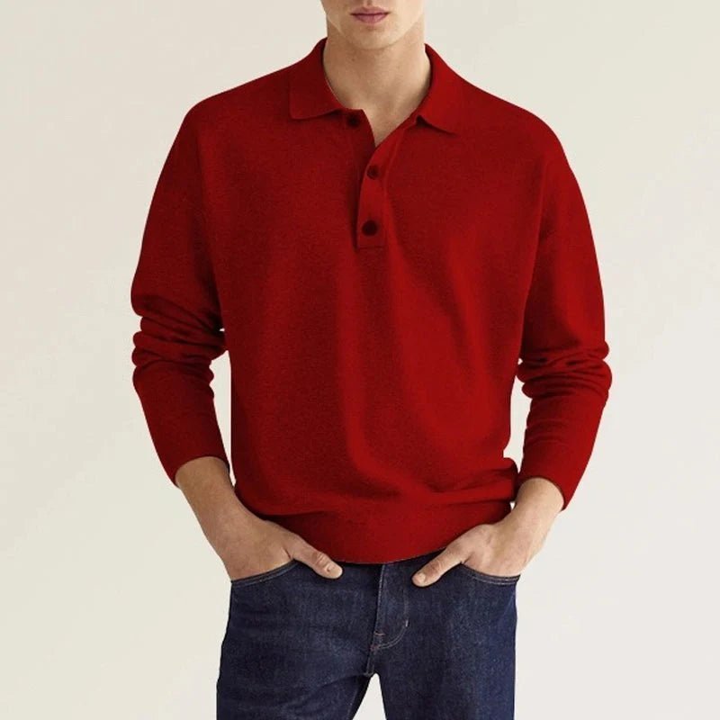 Polo homme Ethan manches longues classique