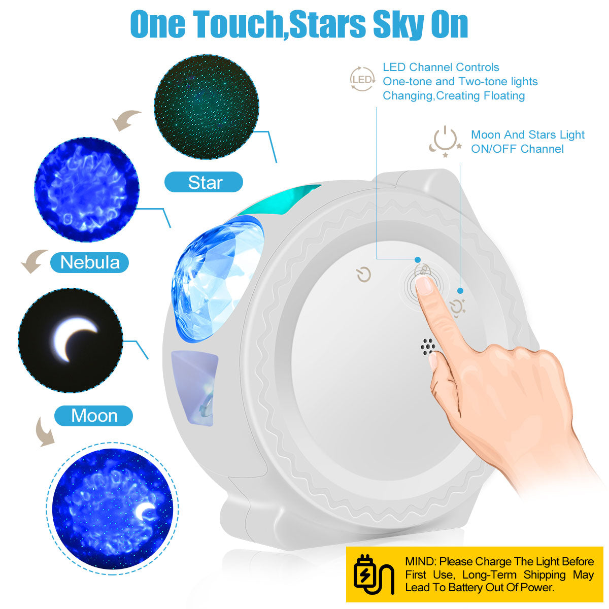 Nightly Wish Starry Sky Night Projector