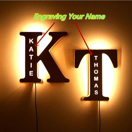 Custom Wooden Engraved Light
