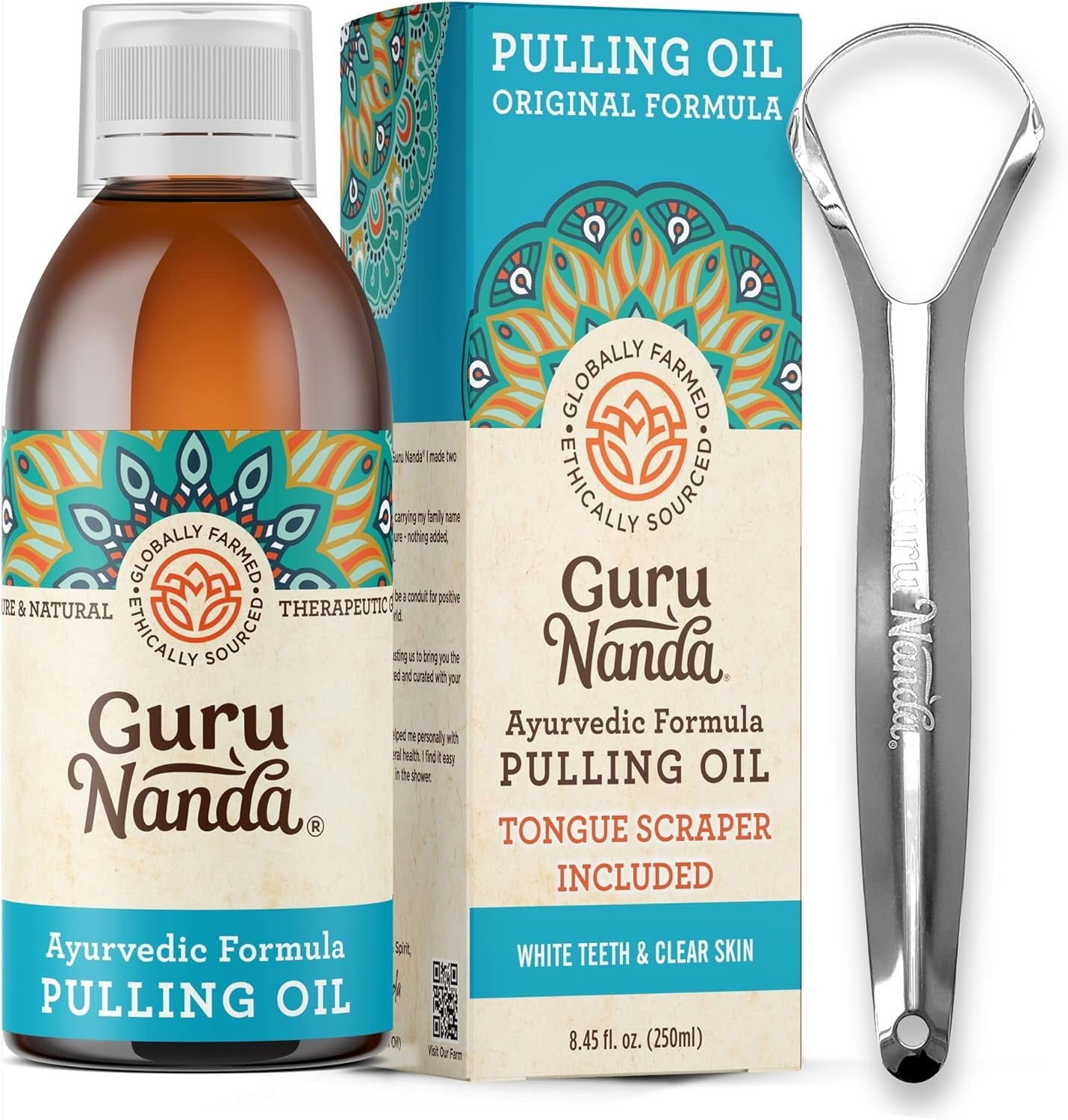 Guru Nanda Coconut Oil Pulling w/ 7 Essential Oils