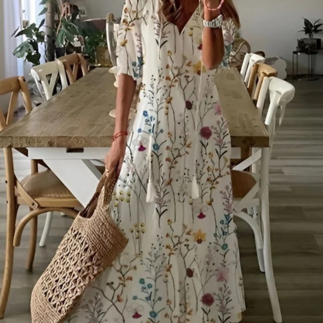Sema | Damen Boho Maxikleid für den Sommer