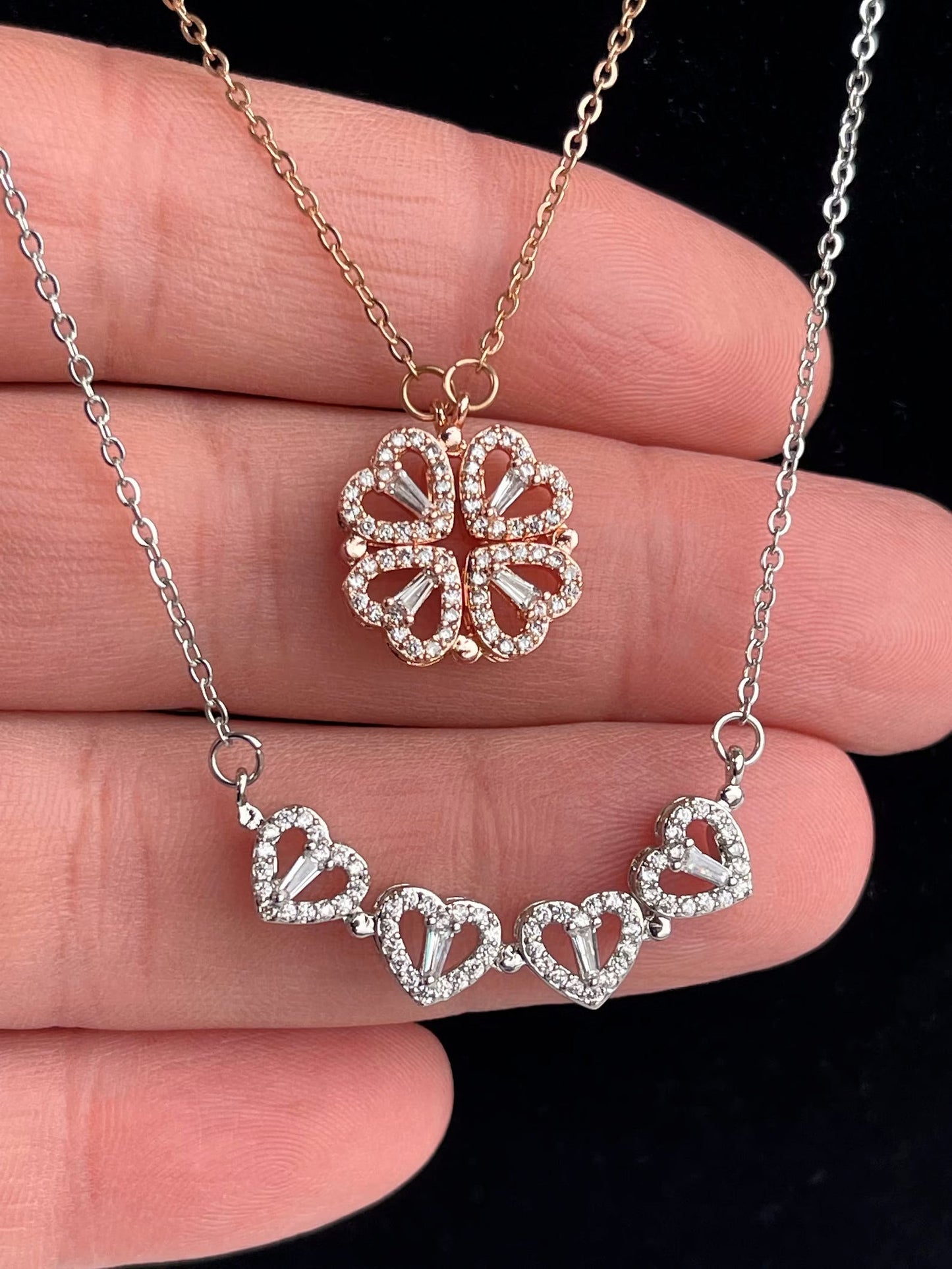 Four Leaf Clover Love Necklace