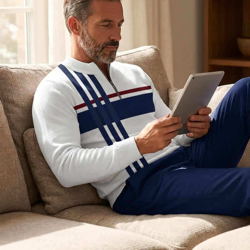 Donny | Trainingsanzug mit Quarter-Zip & Grafikdesign