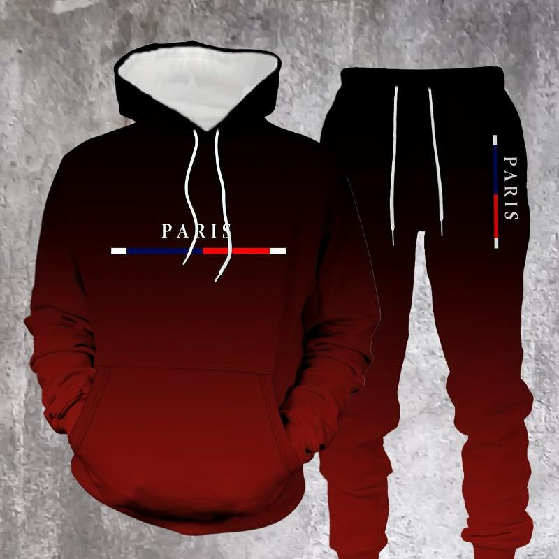 Ensemble de Survêtement Dégradé Homme – Sweat à Capuche et Jogging