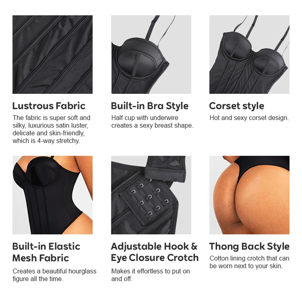 Strapless Thong Body Shaper Corset