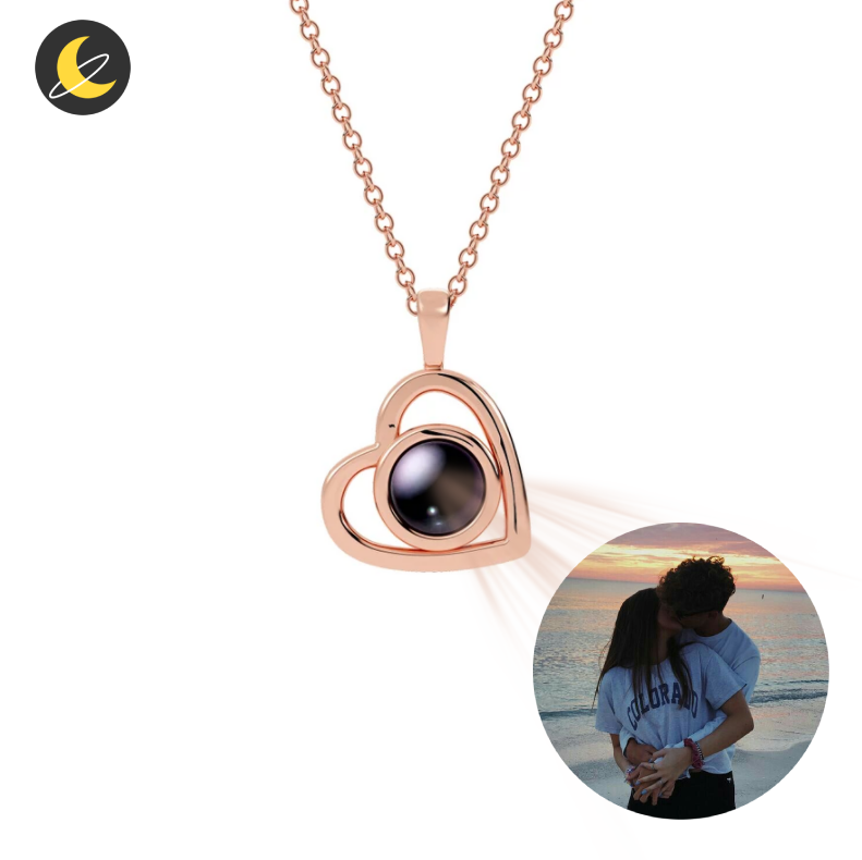 Custom Heart Projection Necklace