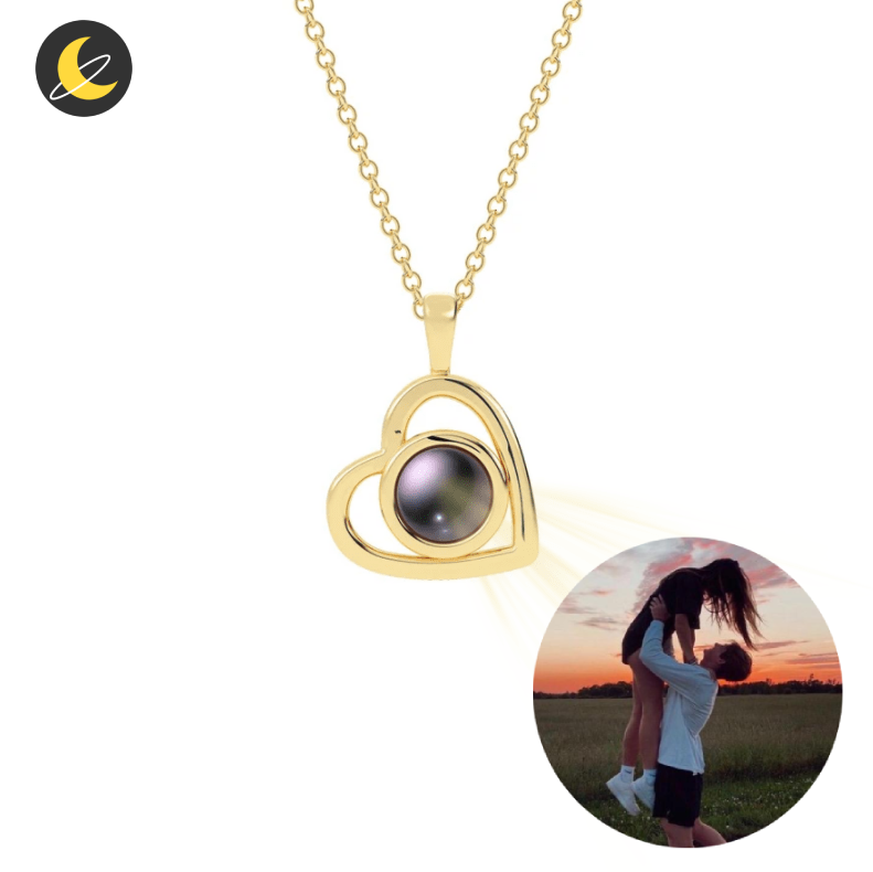 Custom Heart Projection Necklace