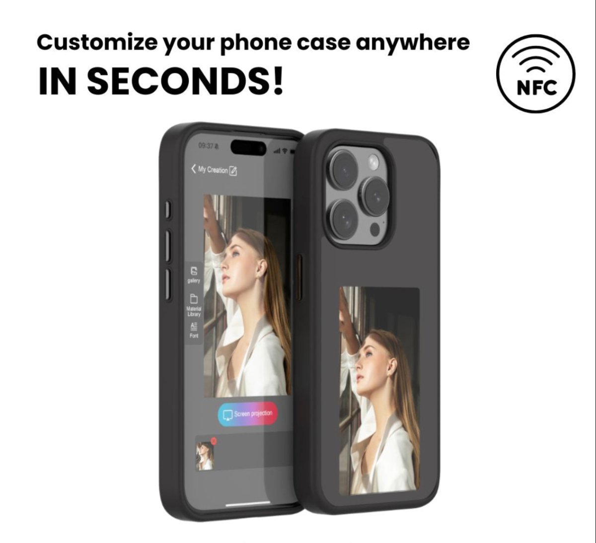 TreasureMemory E-ink Phone Case