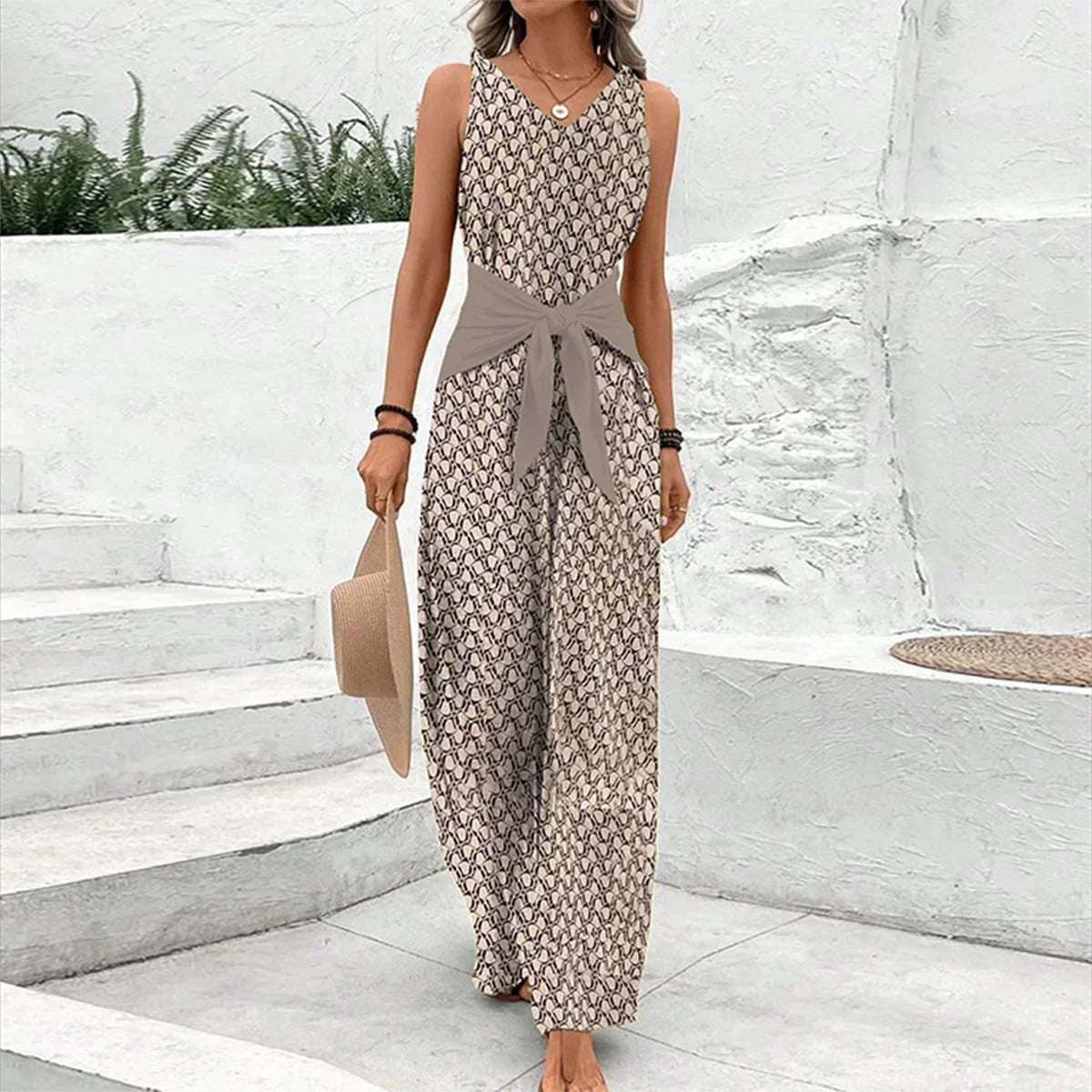 Feminine Sleeveless Luxe Jumpsuit