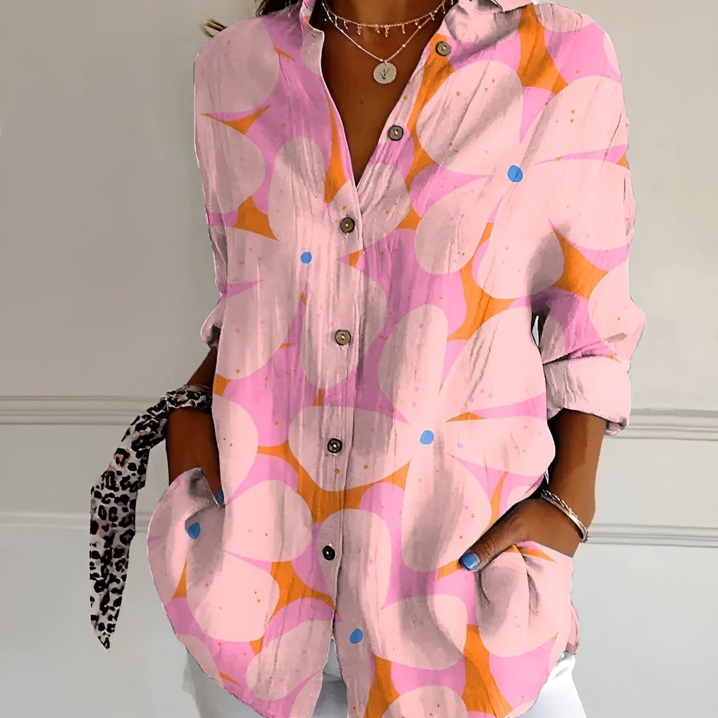 Duval Paris™ | Chemisier floral fluide