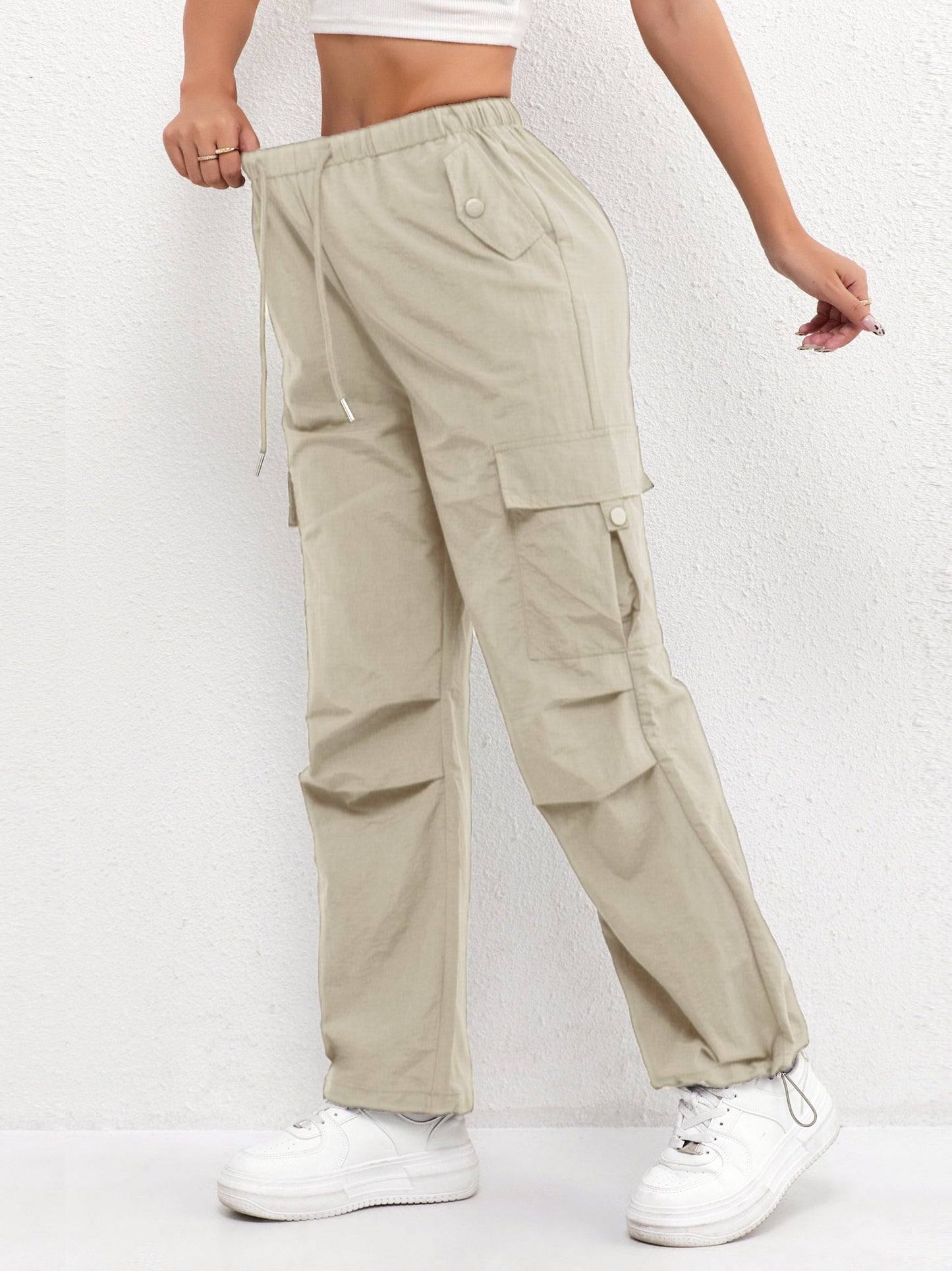 Rachelle – Women Cargo Drawstring Casual Pants