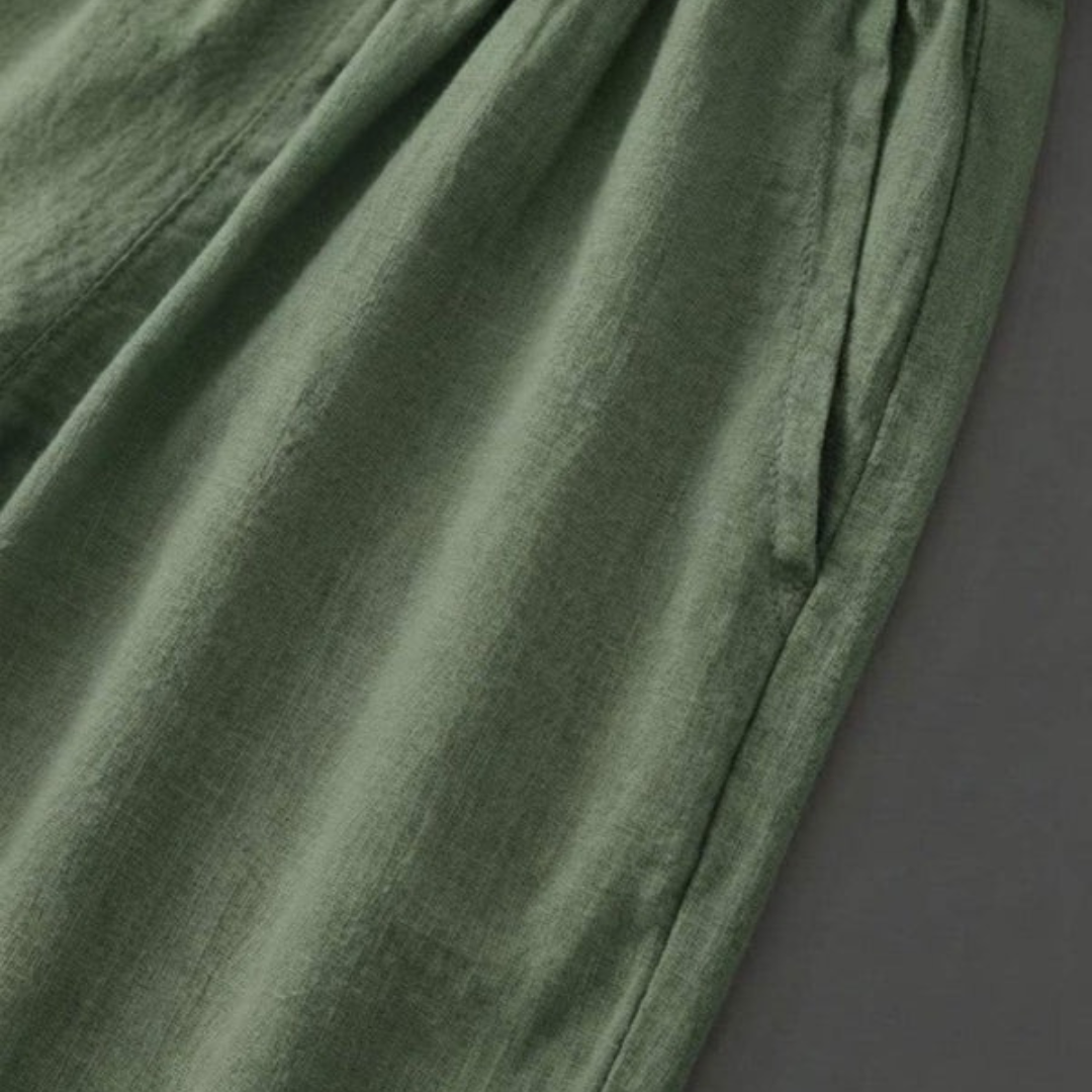 Zilan | Bequeme Damen Hose schmal Kordelzug modern
