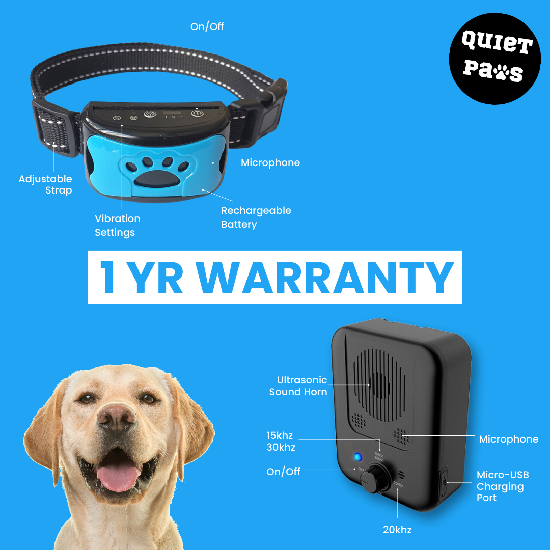 1 Year Warranty - Quiet Paws