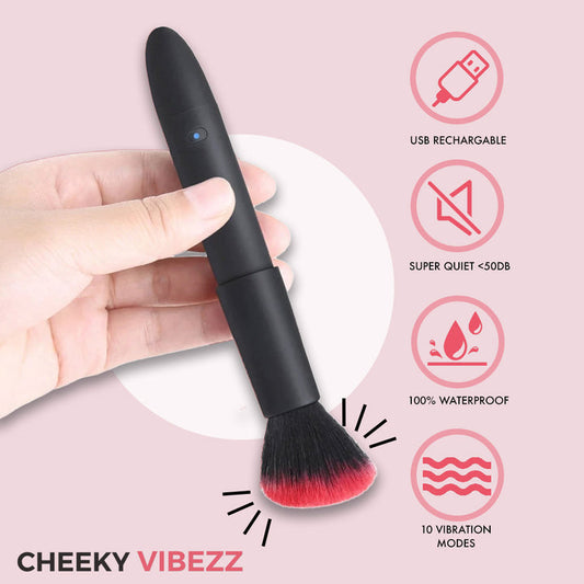 CHEEKYVIBEZ™ VIBRATING MAKEUP BRUSH