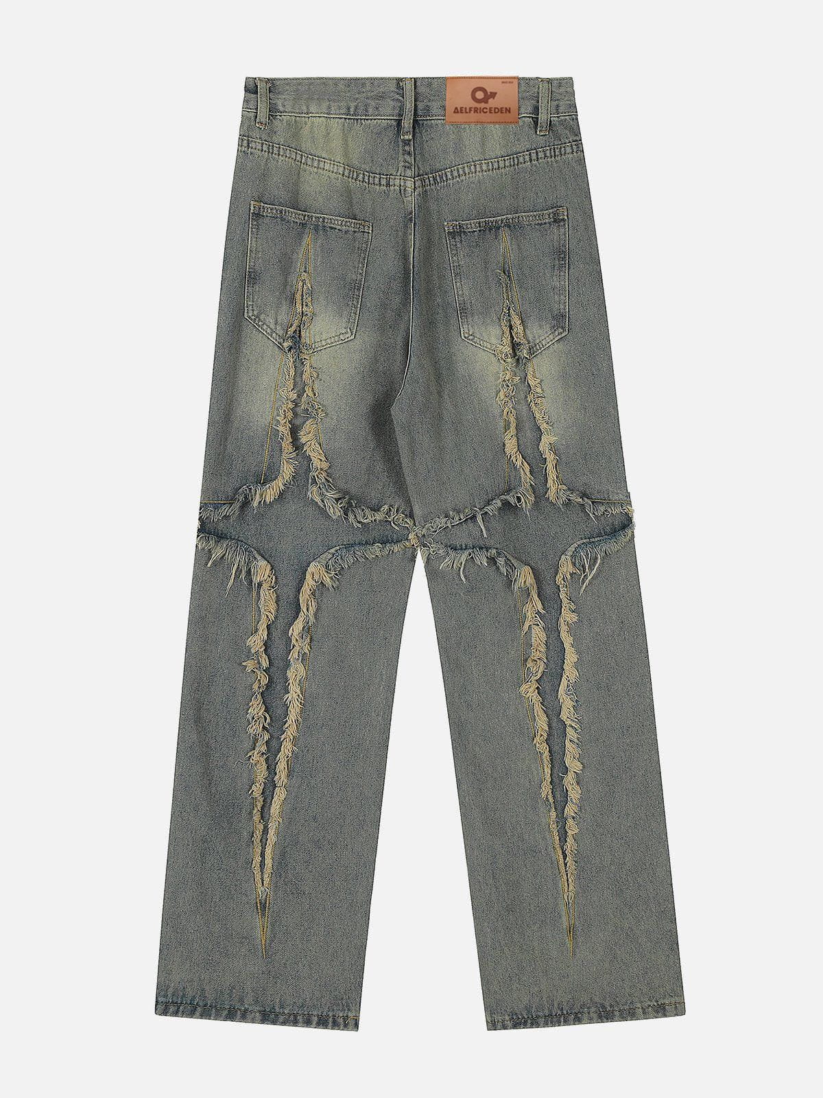 Aelfric Eden Washed Fringe Jeans