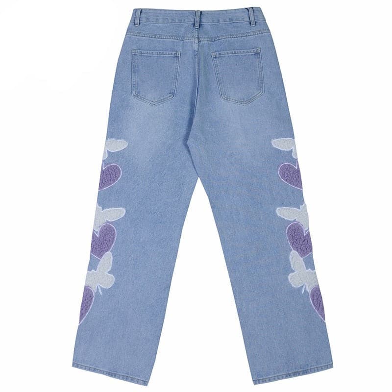 Furry Butterfly Jeans