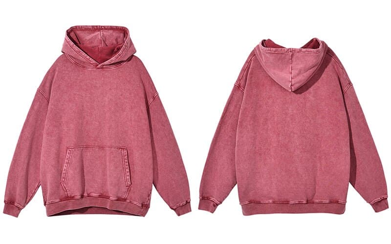 Plain Distressed Hoodie