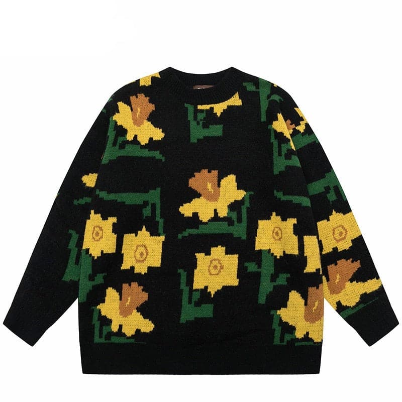 Daisy Pixels Sweater
