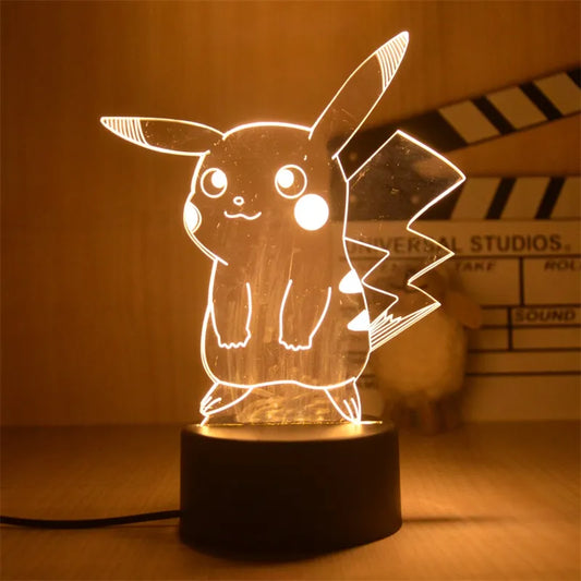 Pokemon Pikachu Led 3D Night