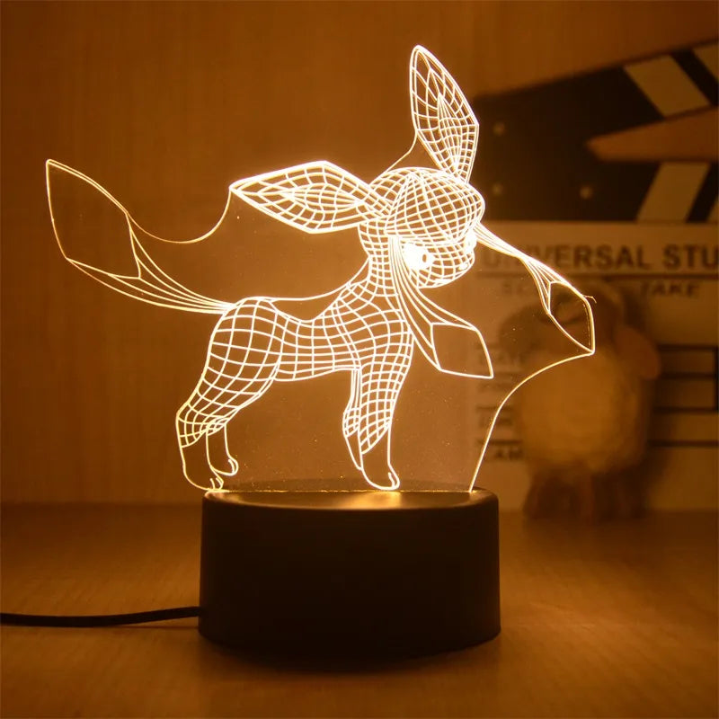 Pokemon Pikachu Led 3D Night