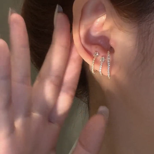 Gold color Multilayer Ear Clip