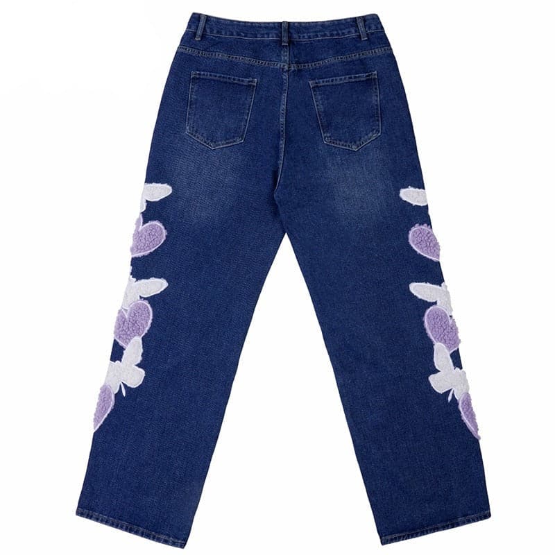 Furry Butterfly Jeans