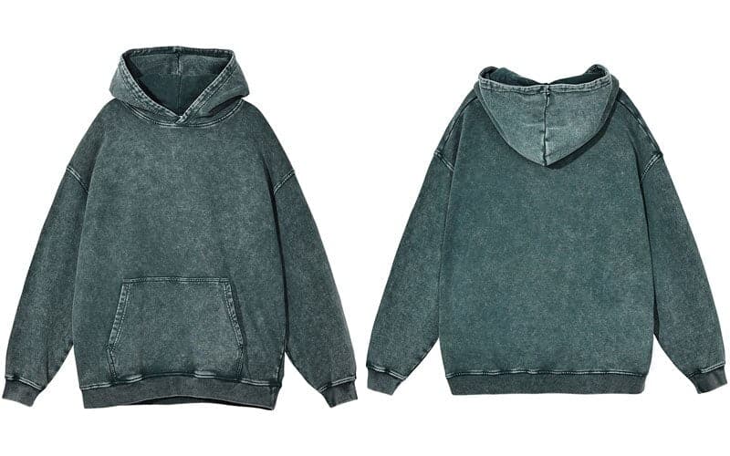 Plain Distressed Hoodie
