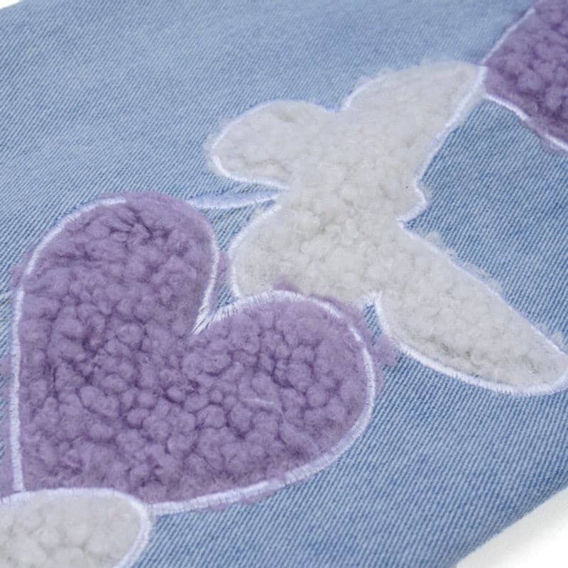Furry Butterfly Jeans