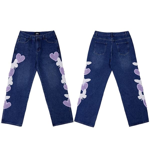 Furry Butterfly Jeans
