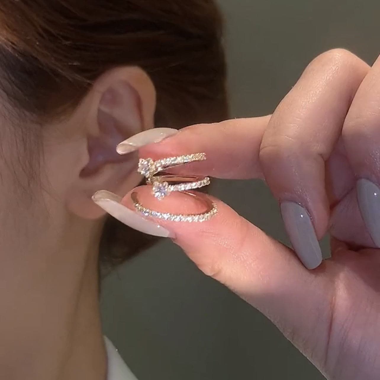 Gold color Multilayer Ear Clip