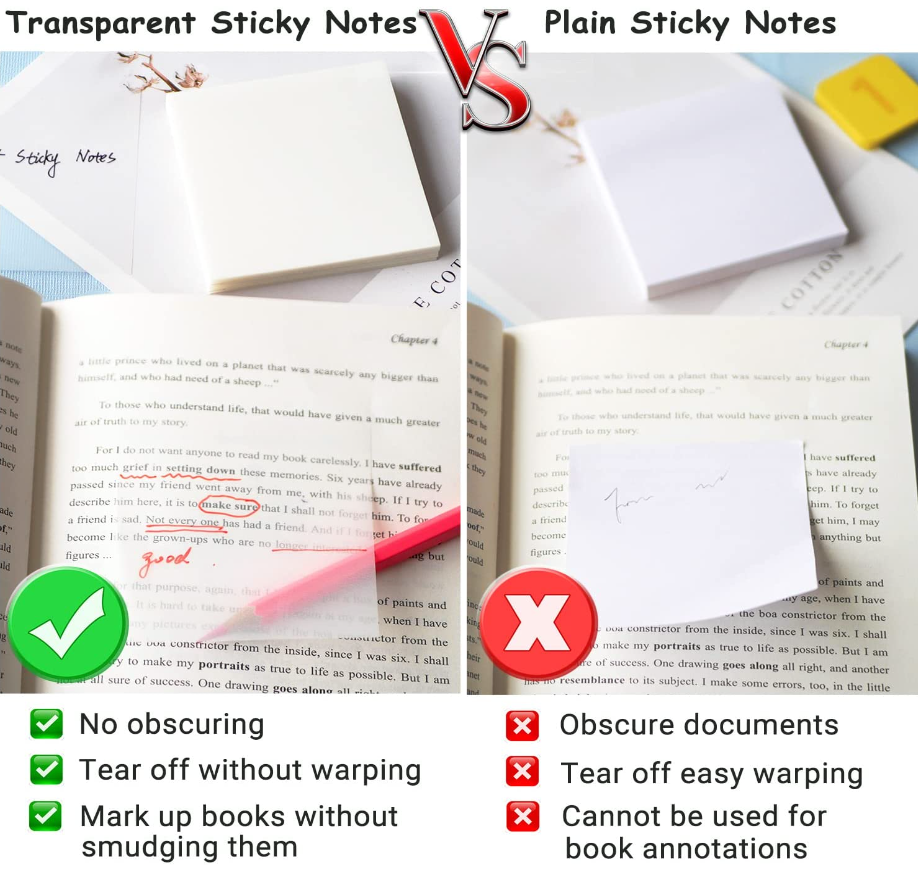 Transparent Sticky Notes™