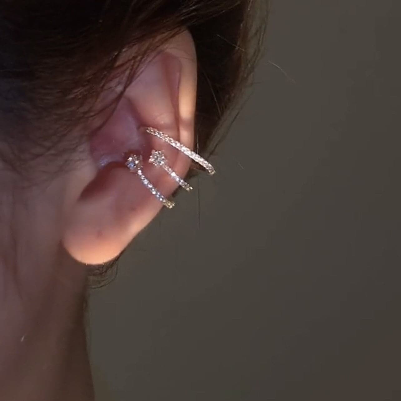 Gold color Multilayer Ear Clip