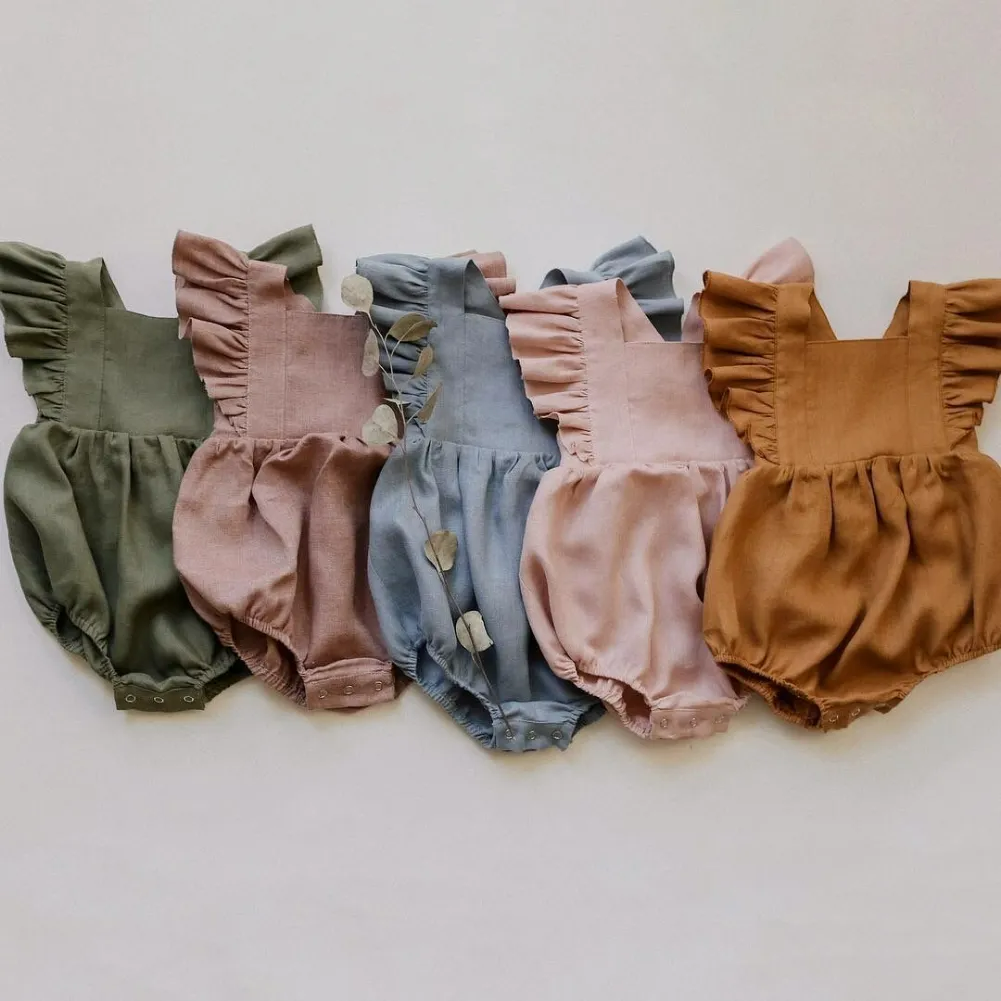 Summer Baby Girls Rompers Ruffles