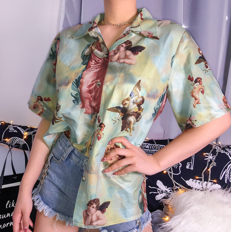Angel Button Up