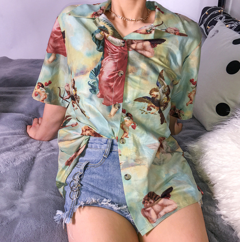 Angel Button Up