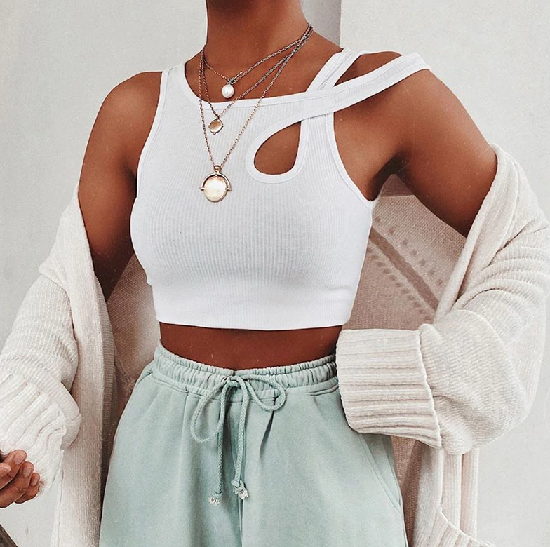 Asymmetrical Crop Top