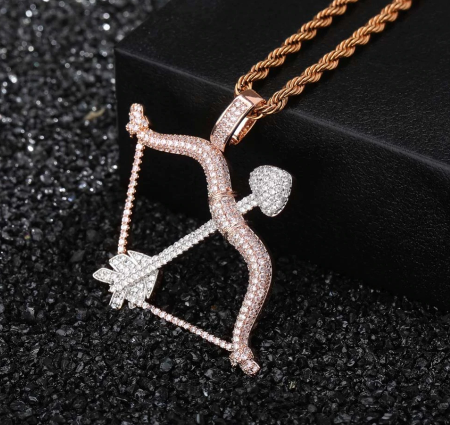 Bow & Arrow Pendant Necklace
