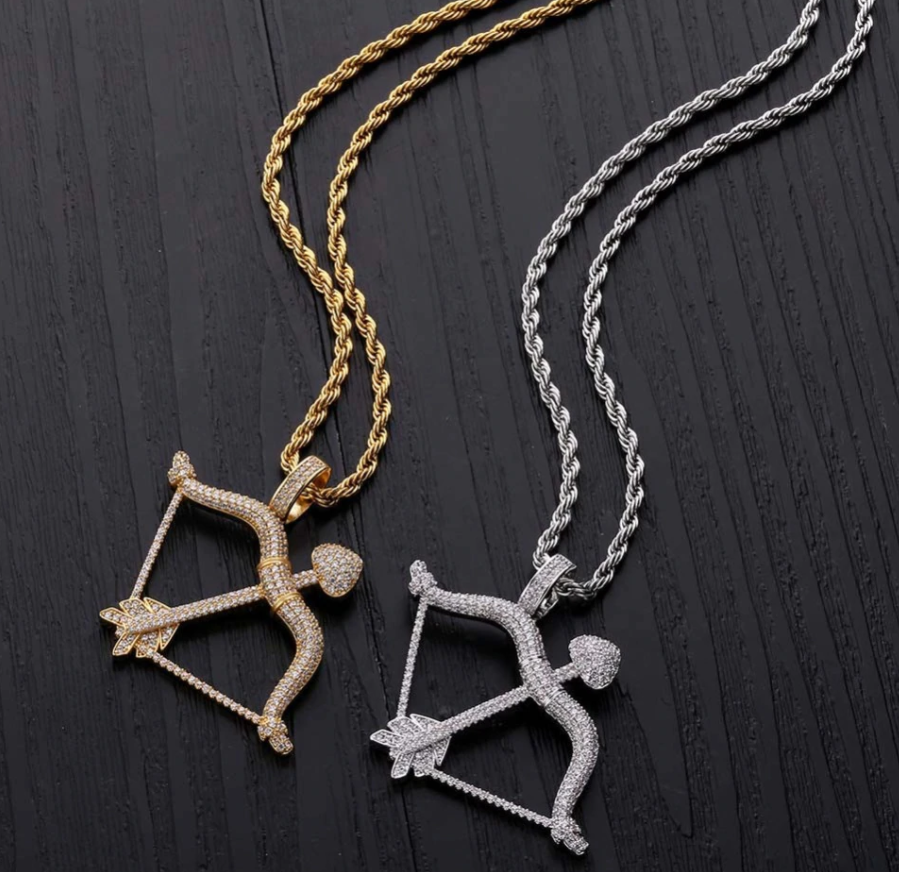 Bow & Arrow Pendant Necklace