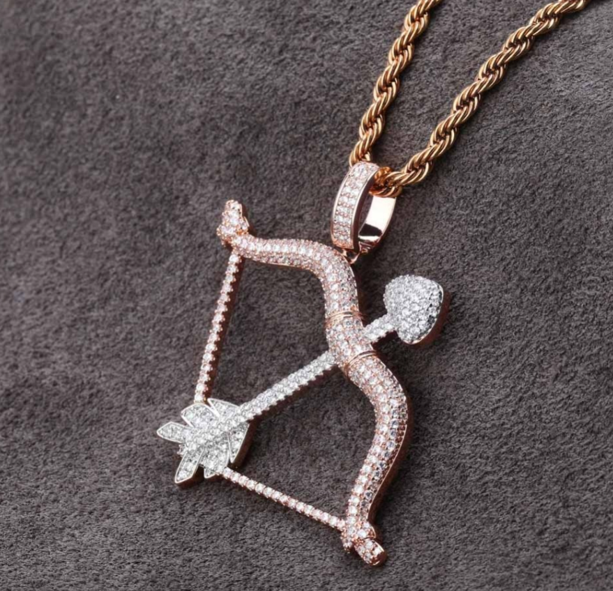 Bow & Arrow Pendant Necklace