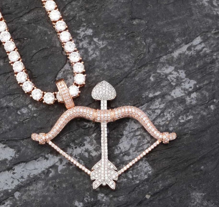 Bow & Arrow Pendant Necklace