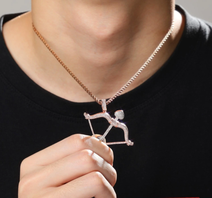 Bow & Arrow Pendant Necklace