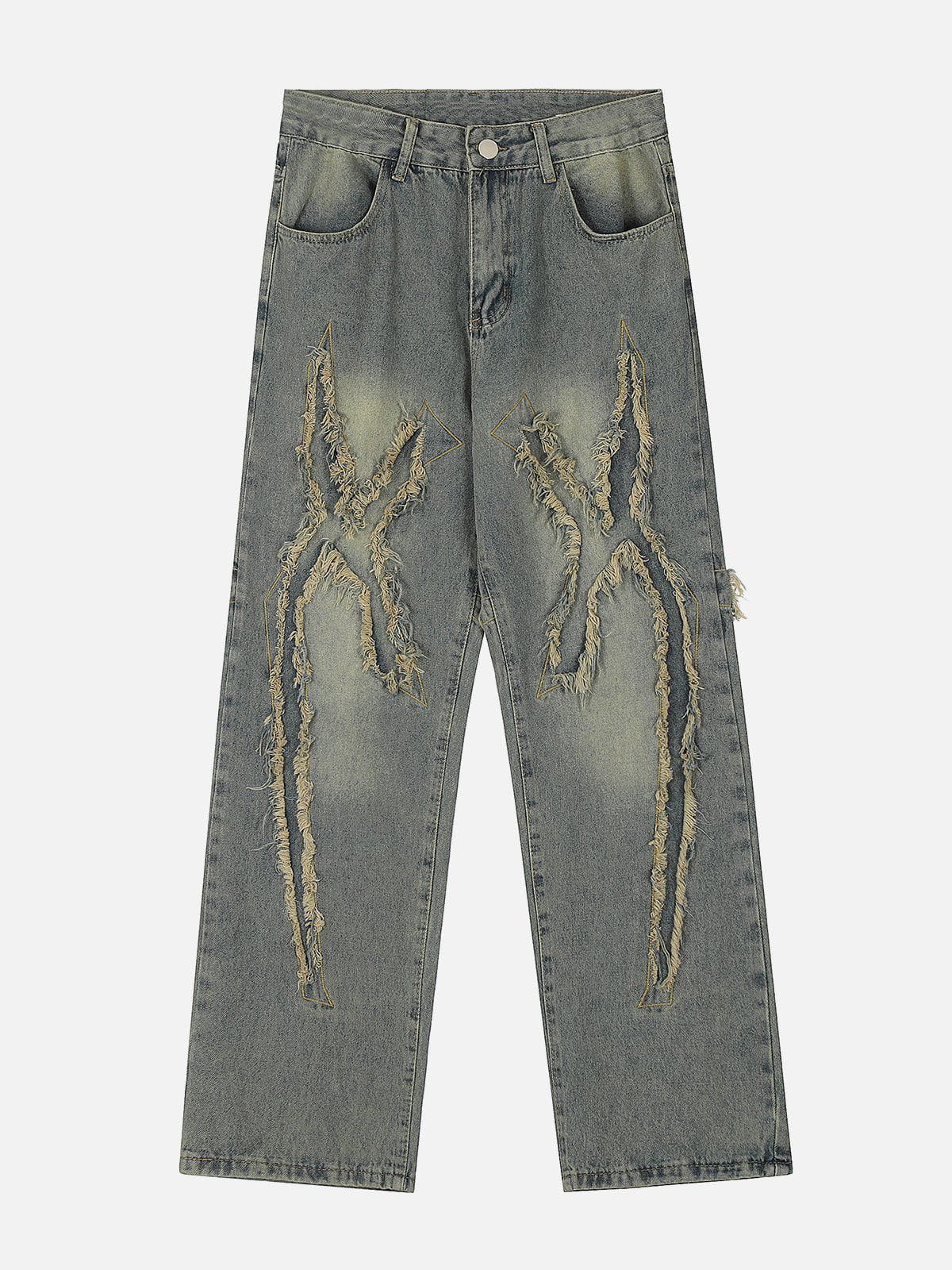 Aelfric Eden Washed Fringe Jeans