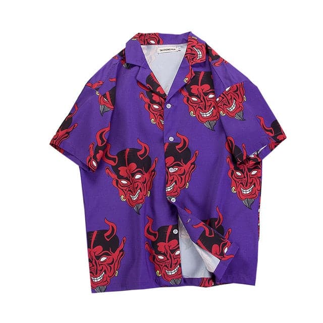 Devil Button Up