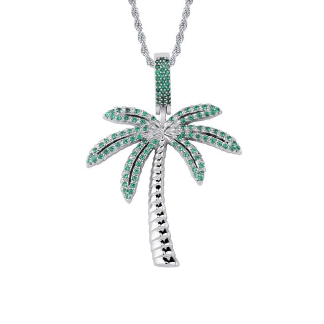 Palm Tree Pendant Necklace