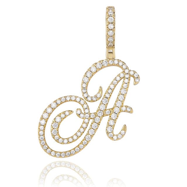 Cursive Pendant Necklce