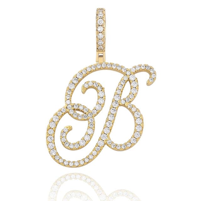 Cursive Pendant Necklce