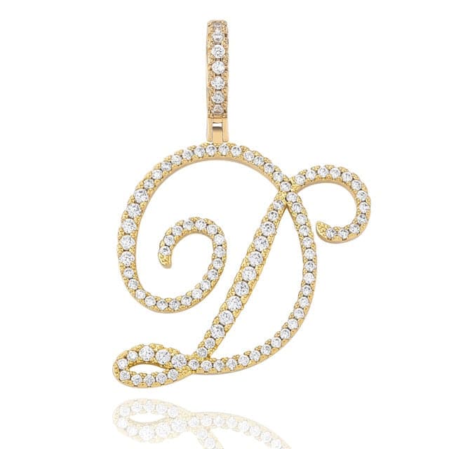 Cursive Pendant Necklce