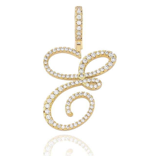 Cursive Pendant Necklce