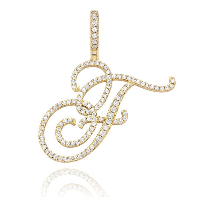 Cursive Pendant Necklce